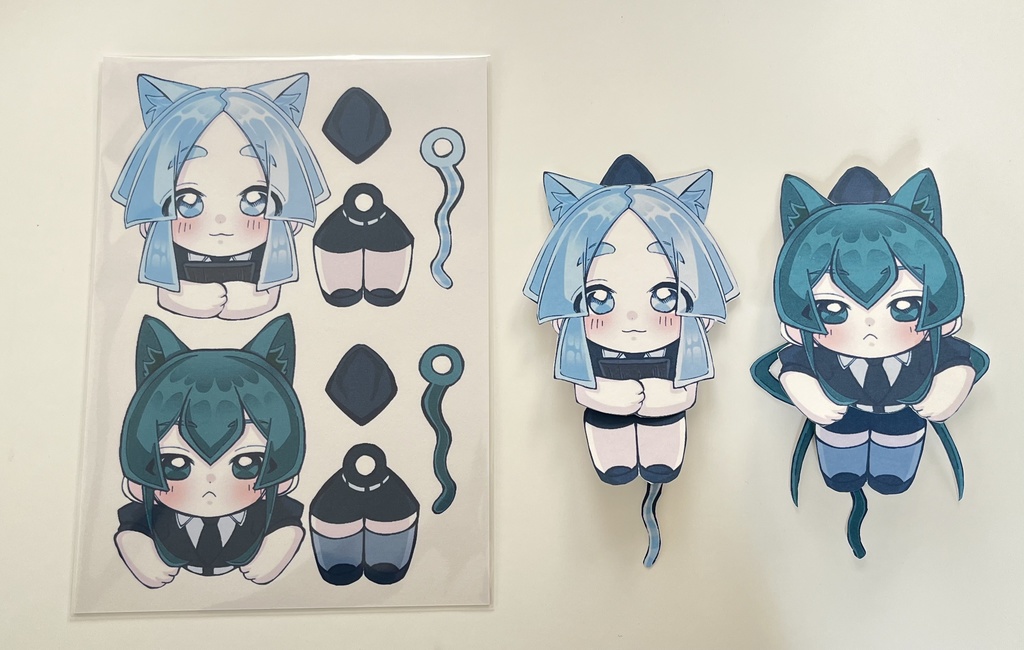 ジェード&ユークレースのペーパードールキット