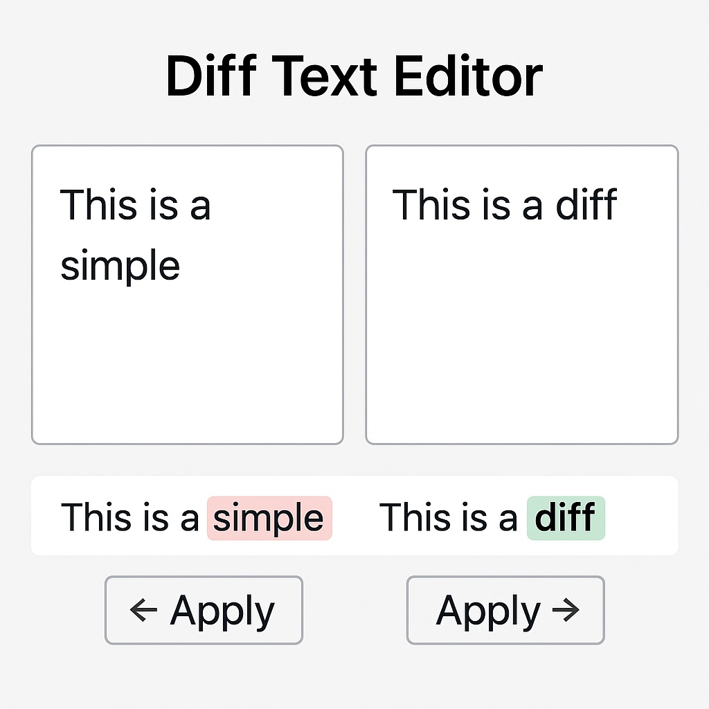 Diff 文差分エディタ