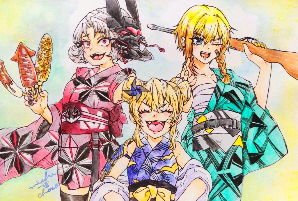 【勝利の女神:NIKKE】ラプラス ドレイク マクスウェル 原画