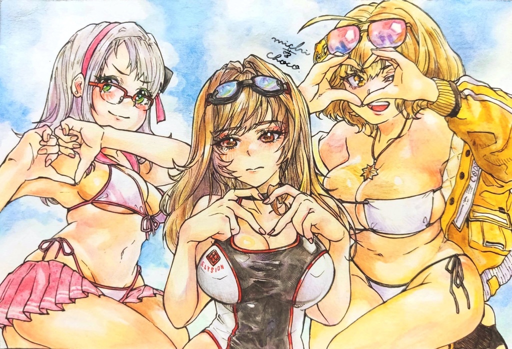 【勝利の女神:NIKKE】カウンターズ ラピ アニス ネオン 原画