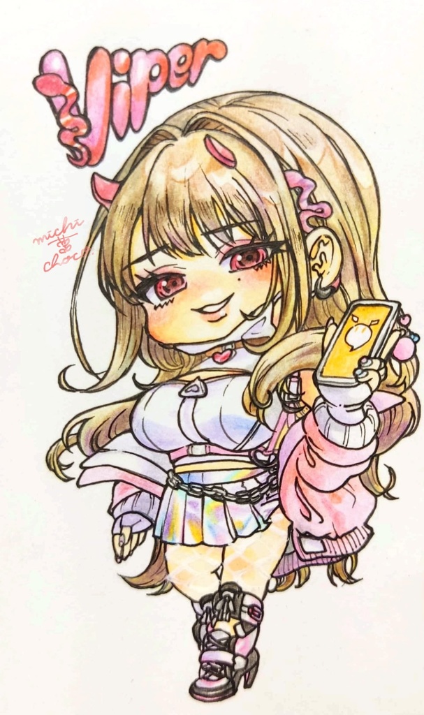 【勝利の女神:NIKKE】バイパー ミニ原画