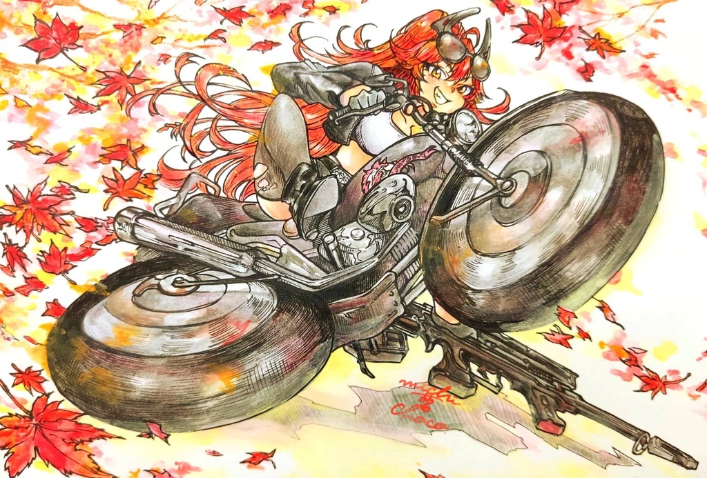 【勝利の女神:NIKKE】レッドフード 原画
