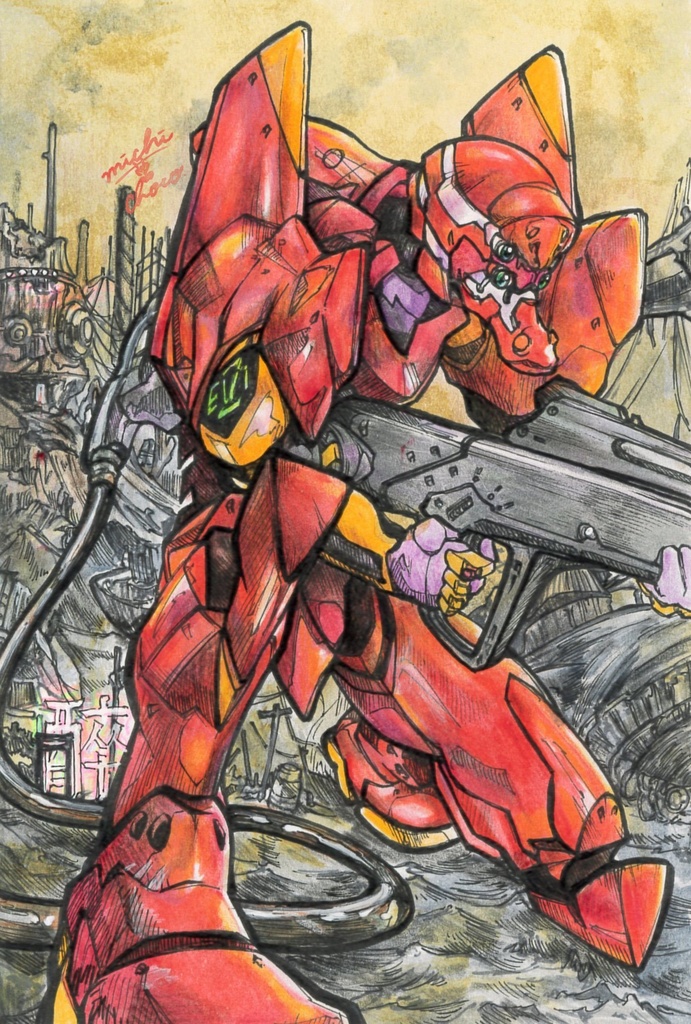【EVANGELION】弐号機 原画