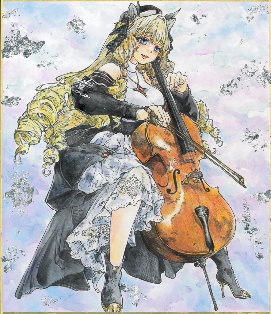 手描きイラスト　勝利の女神　　　　NIKKE　カウンターズ PETANTシール「勝利の女神：NIKKE」01/カウンターズ 駅員風衣装