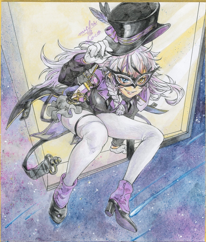 【勝利の女神:NIKKE】ファントム 色紙原画