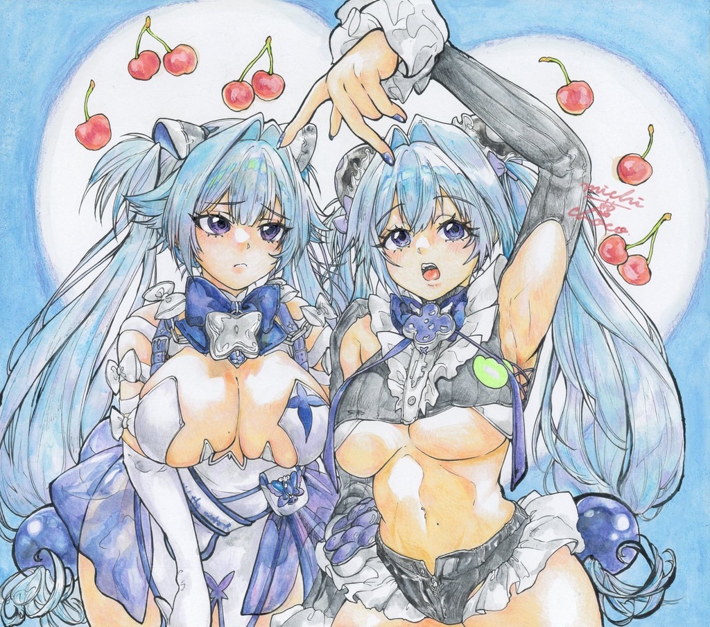 【勝利の女神:NIKKE】ヘンゼル グレーテル 大色紙原画