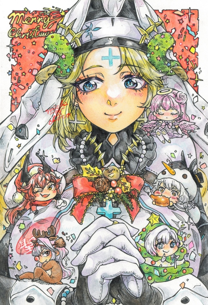 【勝利の女神:NIKKE】クリスマス×ゴッデス部隊 原画