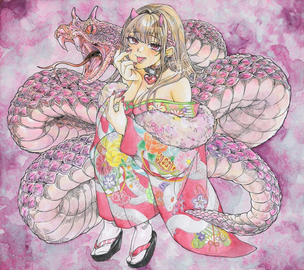 【勝利の女神:NIKKE】バイパー 大色紙原画