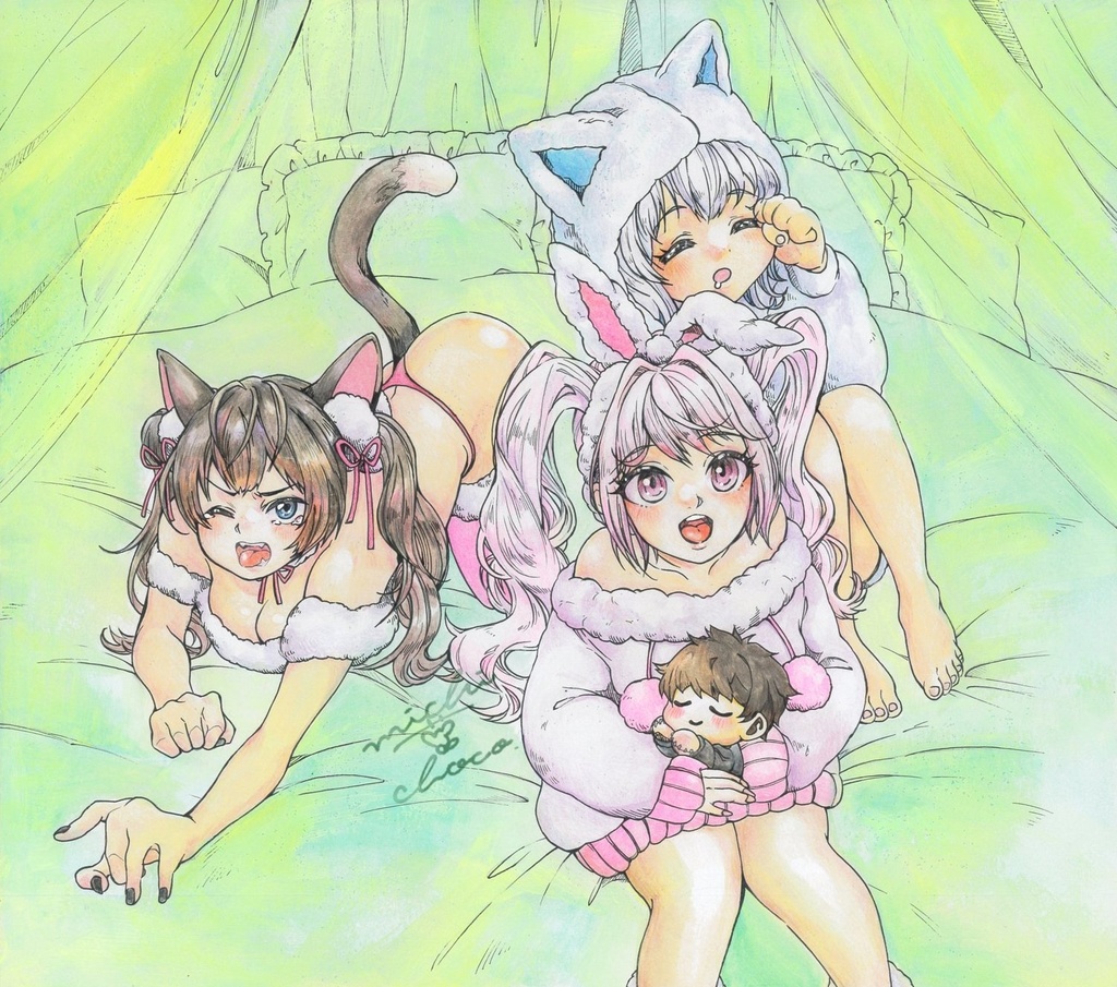 【勝利の女神:NIKKE】アリス ネロ N102 大色紙原画