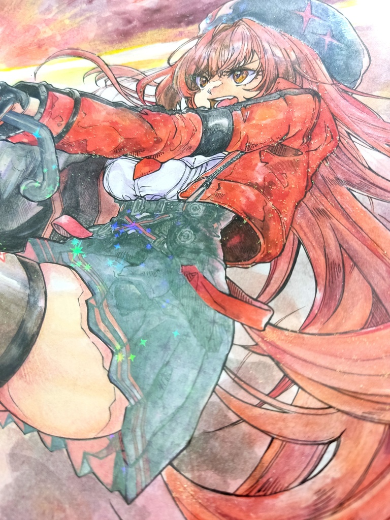 【勝利の女神:NIKKE】ラピ:レッドフード 大色紙原画