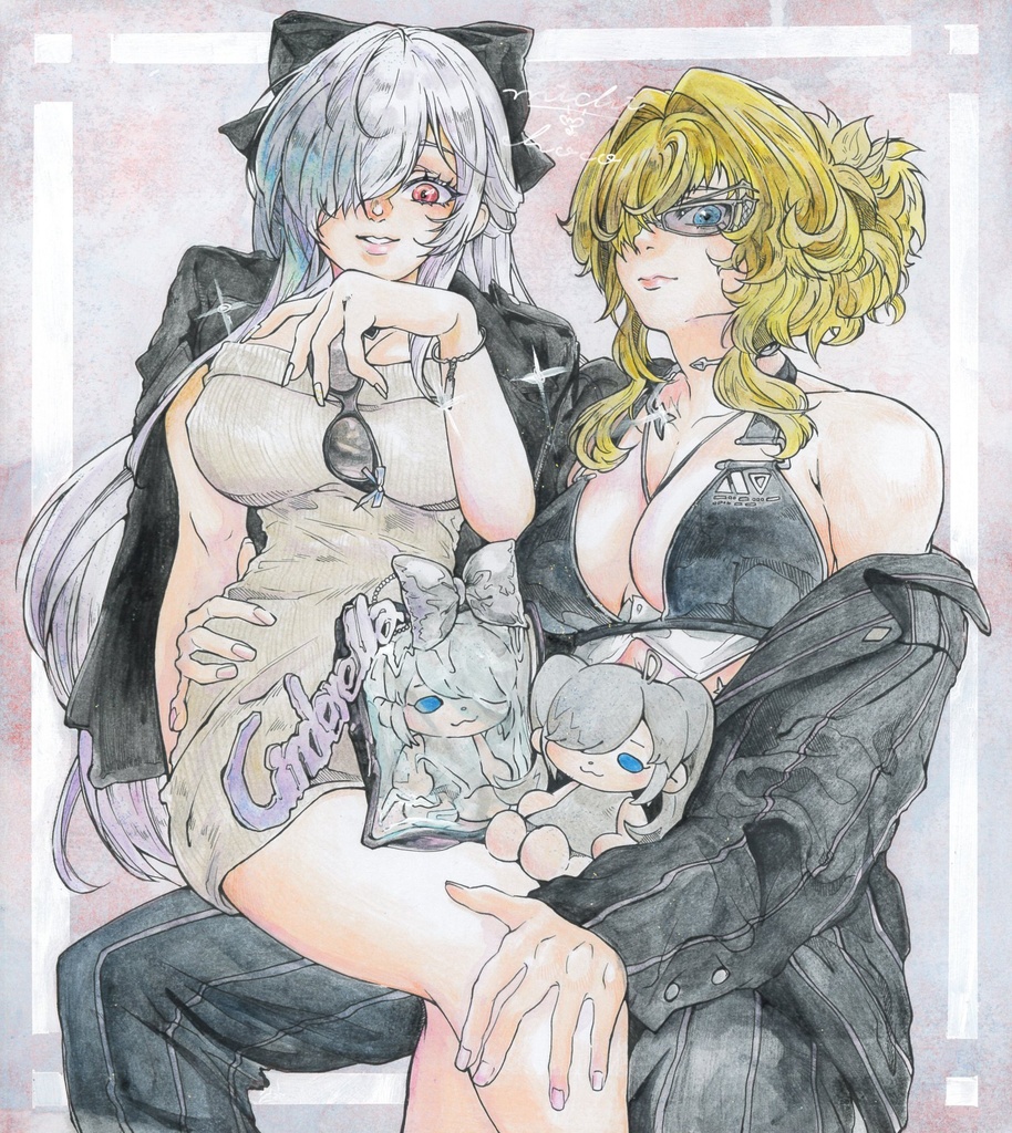 【勝利の女神:NIKKE】シンデレラ&グレイブ 大色紙原画