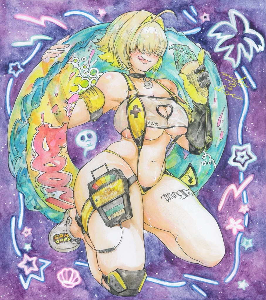 【勝利の女神:NIKKE】エレグ 大色紙原画