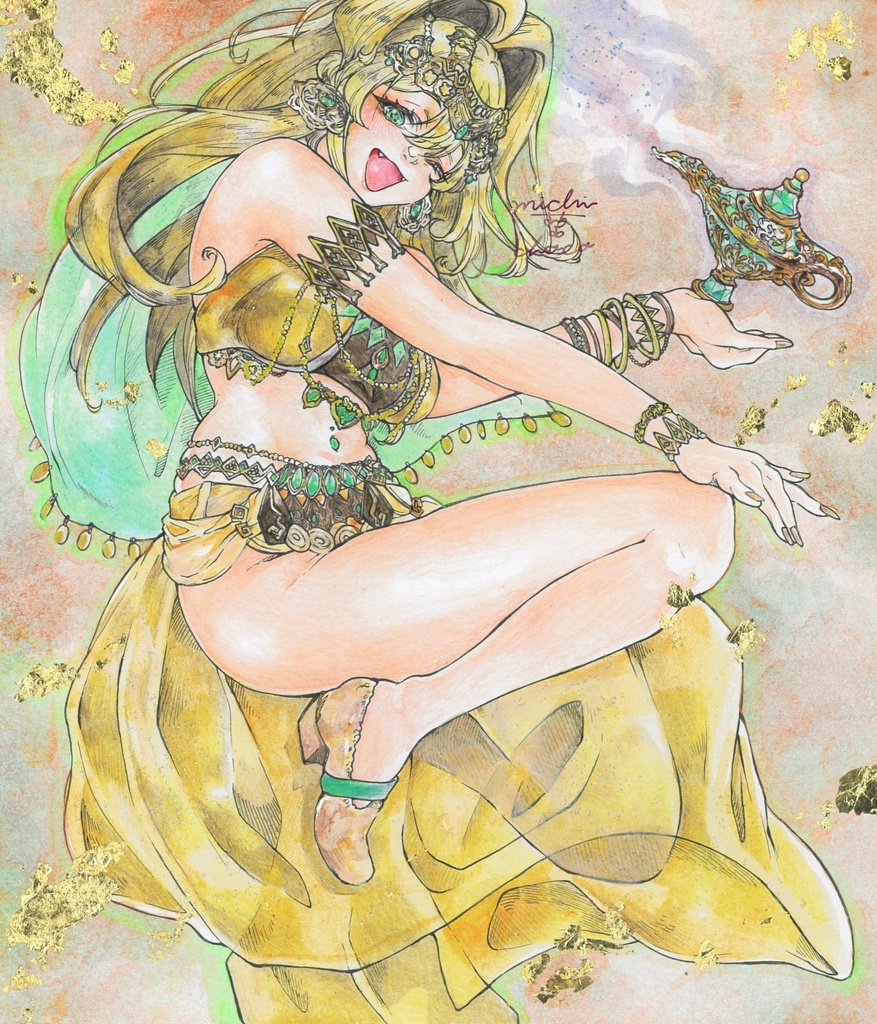 【勝利の女神:NIKKE】ルピー　色紙原画