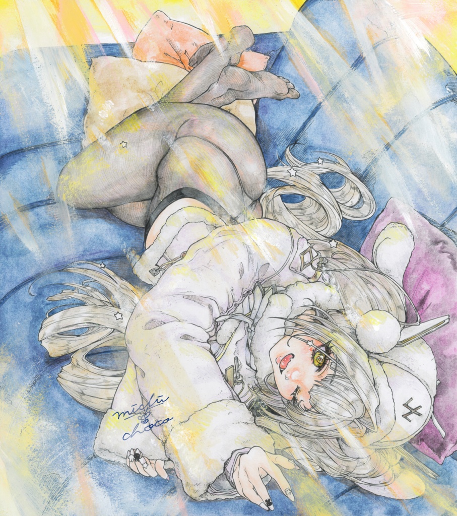 【勝利の女神:NIKKE】ブラン 大色紙原画