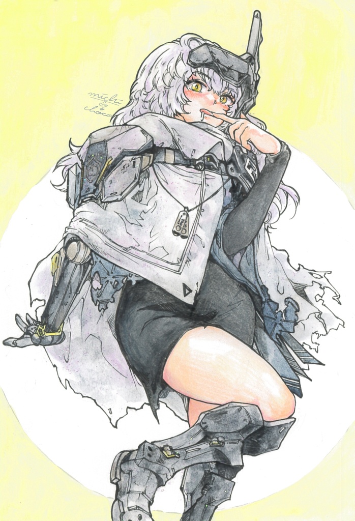 【勝利の女神:NIKKE】スノーホワイト 原画