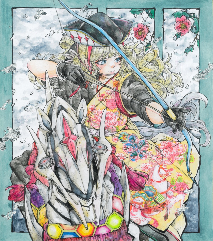 【勝利の女神:NIKKE】クラウン 大色紙原画