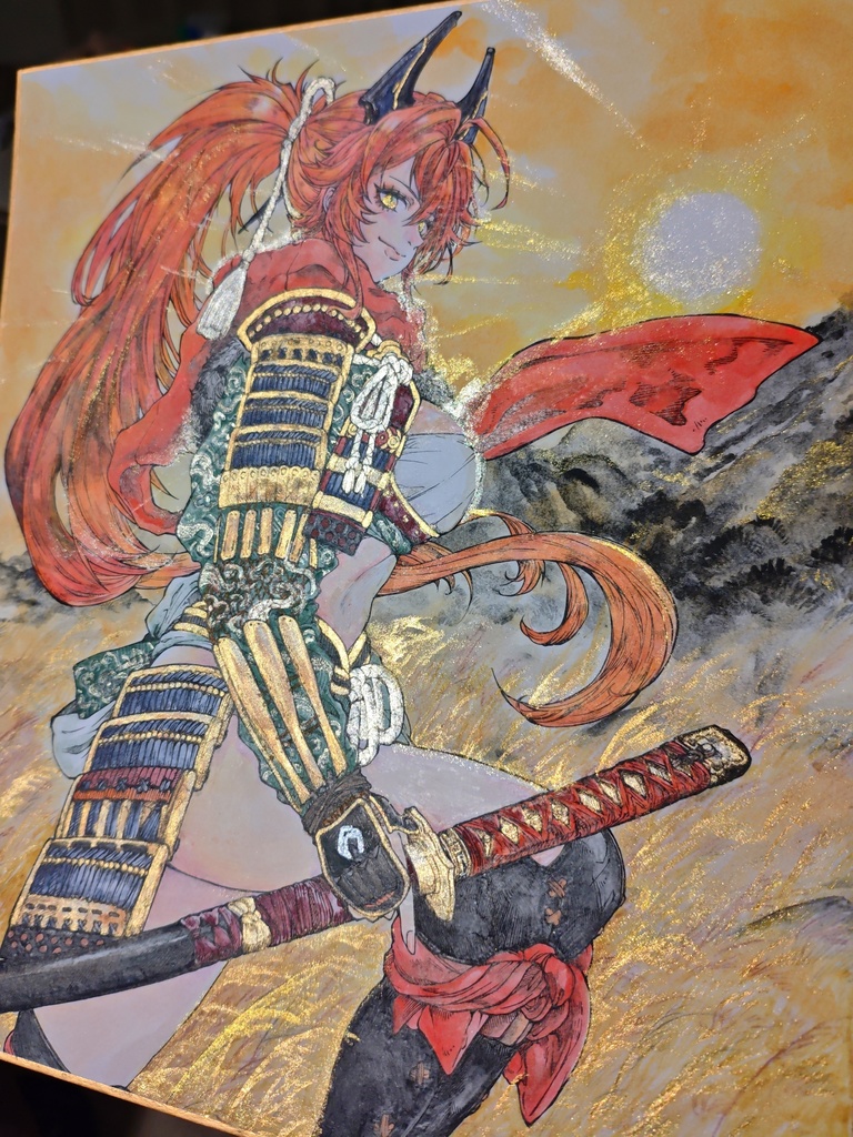 【勝利の女神:NIKKE】レッドフード 大色紙原画