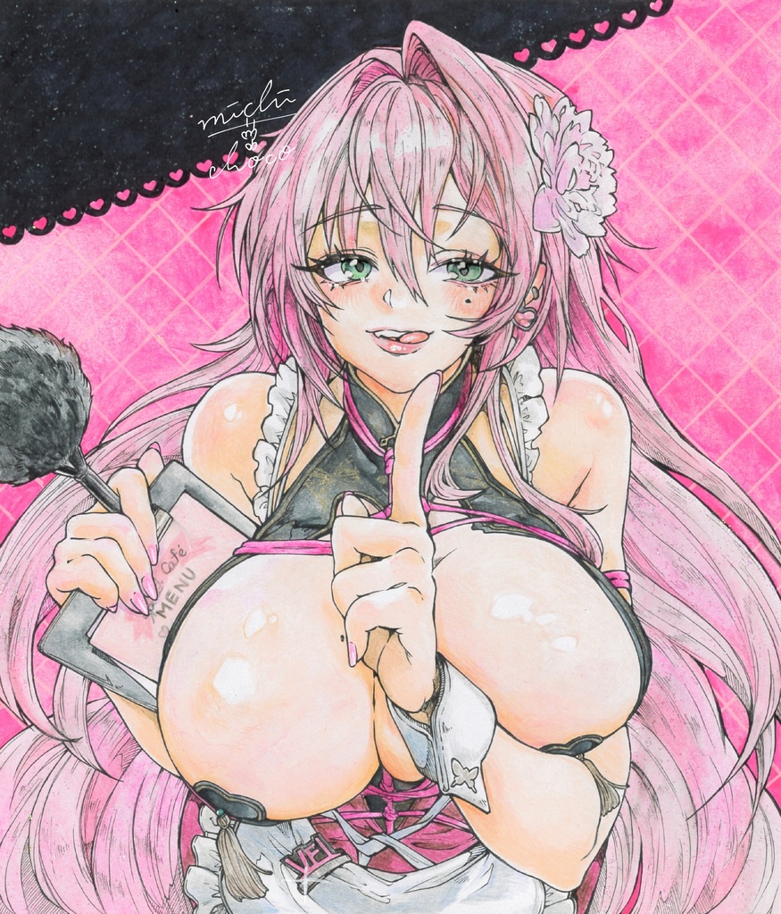 【勝利の女神:NIKKE】ベルベット 色紙原画