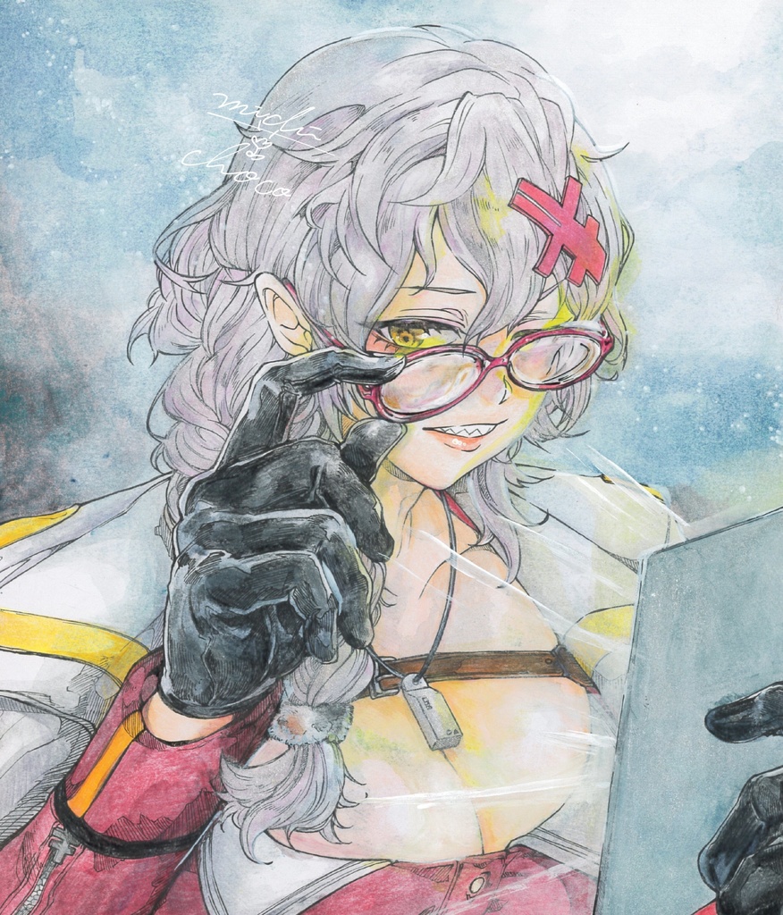 【勝利の女神:NIKKE】ユルハ 色紙原画