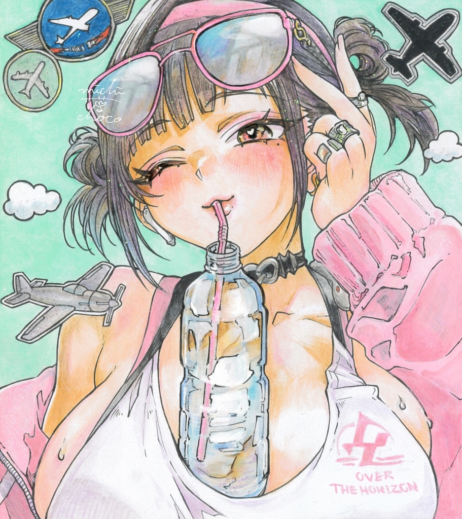 【勝利の女神:NIKKE】ソラ 小色紙原画