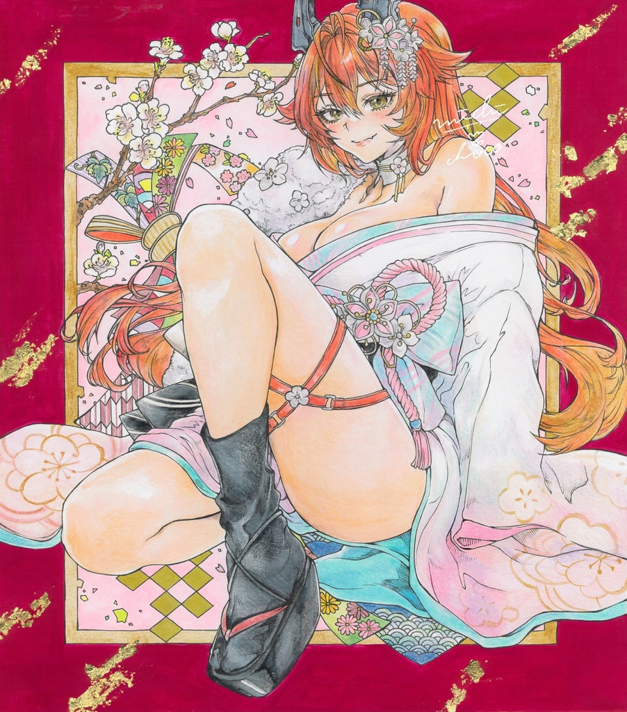 【勝利の女神:NIKKE】レッドフード 大色紙原画