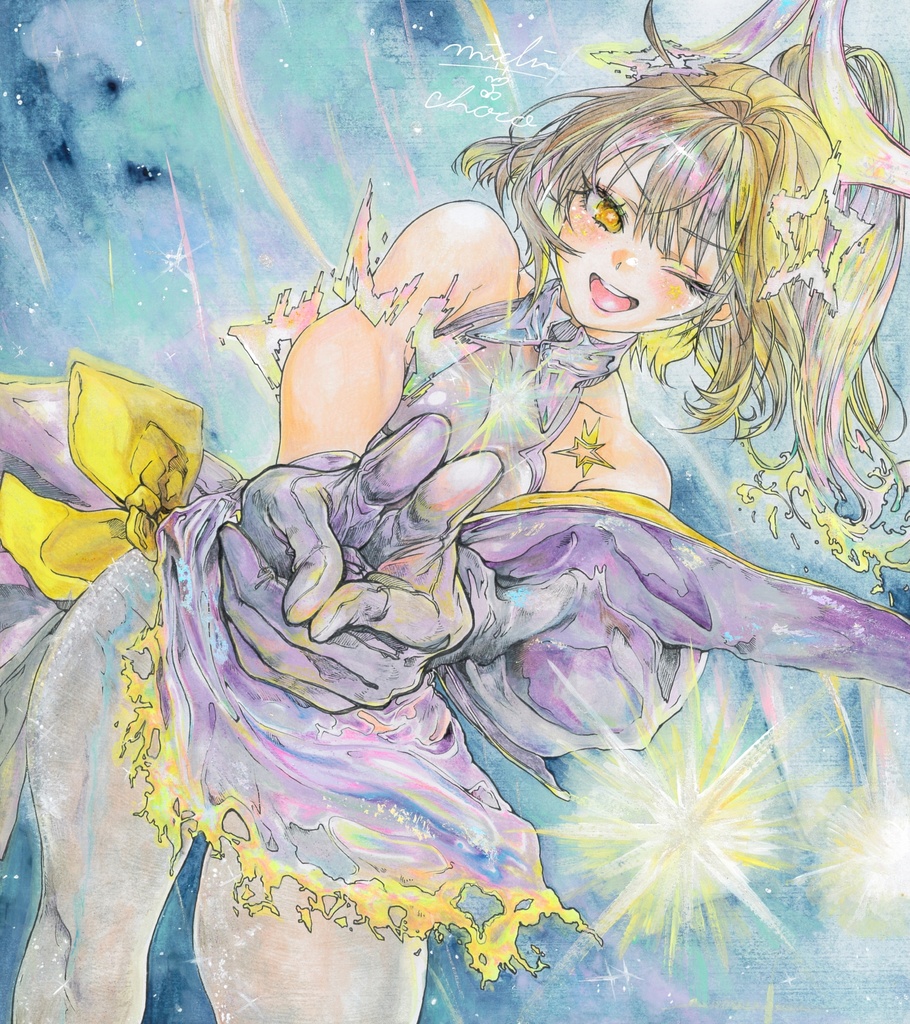 【勝利の女神:NIKKE】アニス:スター 大色紙原画