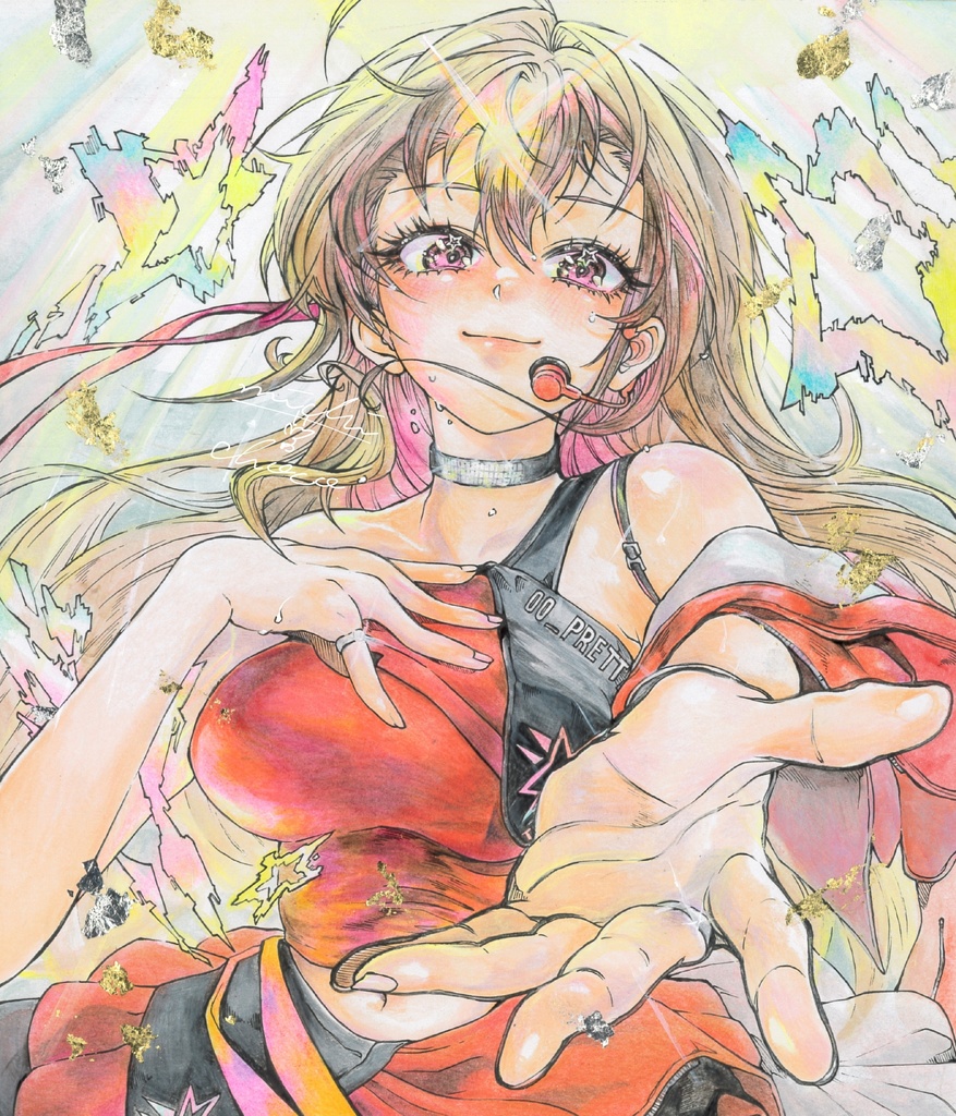 【勝利の女神:NIKKE】プリティー 色紙原画