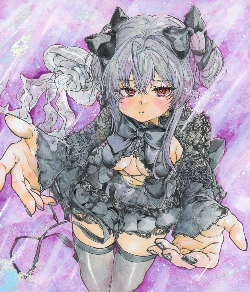 【勝利の女神:NIKKE】リバーレリオ 色紙原画