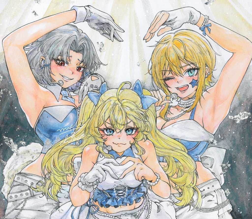 【勝利の女神:NIKKE】メティス 色紙原画
