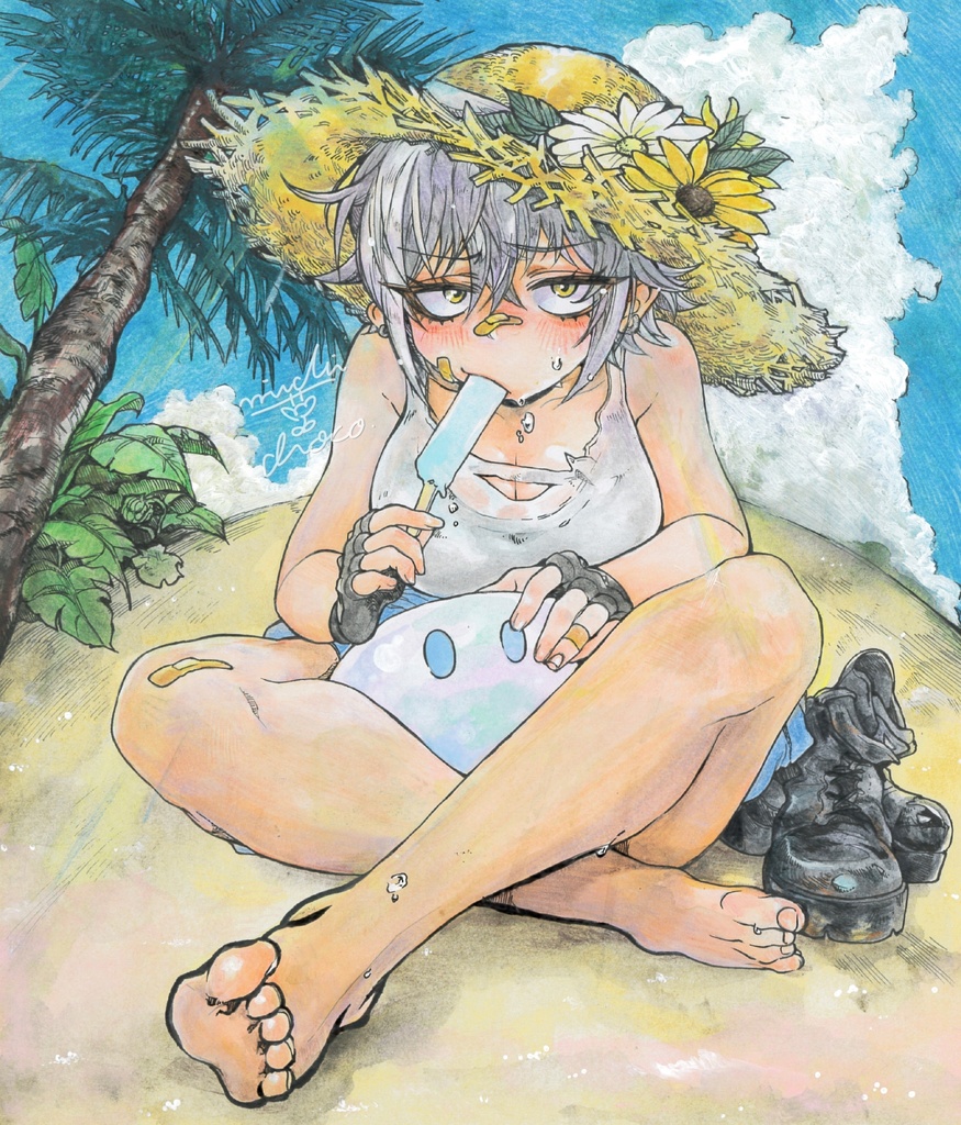 【勝利の女神:NIKKE】モリー 色紙原画