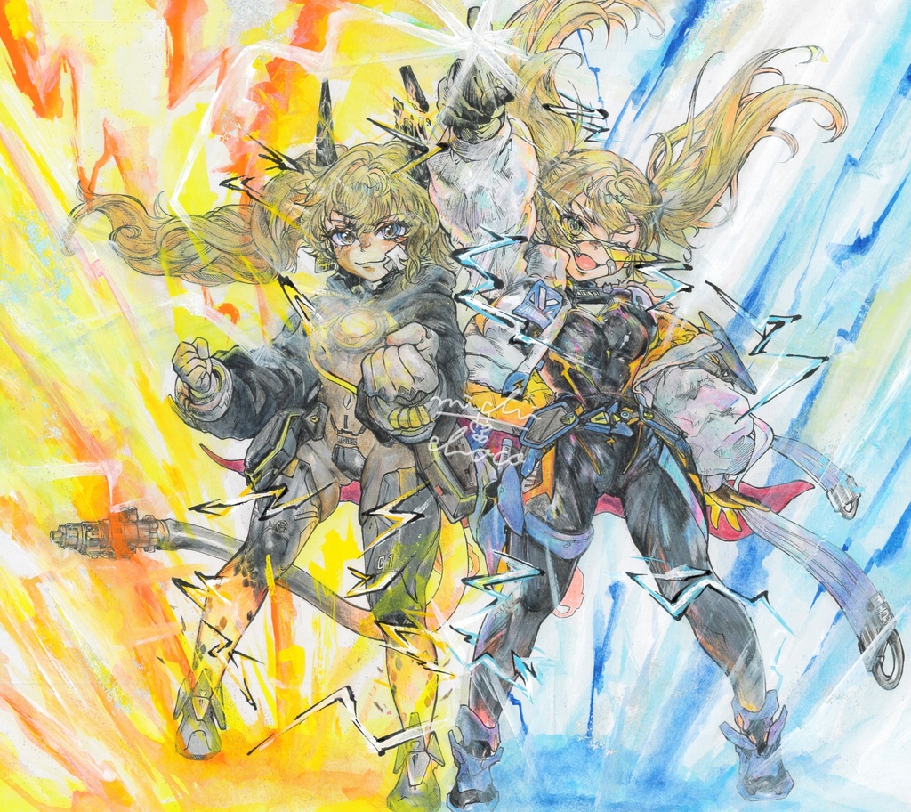 【勝利の女神:NIKKE】ラプラス 大色紙原画