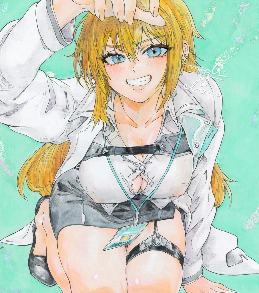 【勝利の女神:NIKKE】マクスウェル 大色紙原画
