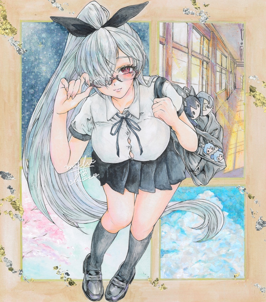 【勝利の女神:NIKKE】シンデレラ 大色紙原画