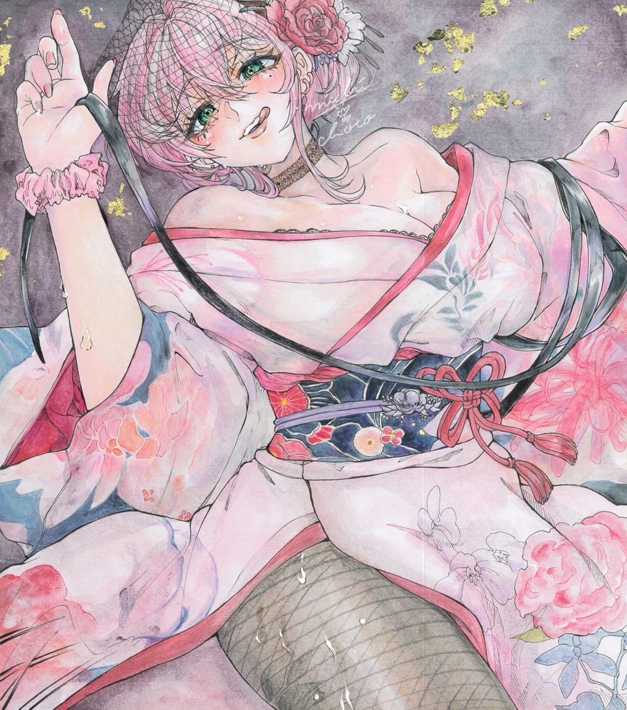 【勝利の女神:NIKKE】ベルベット 大色紙原画