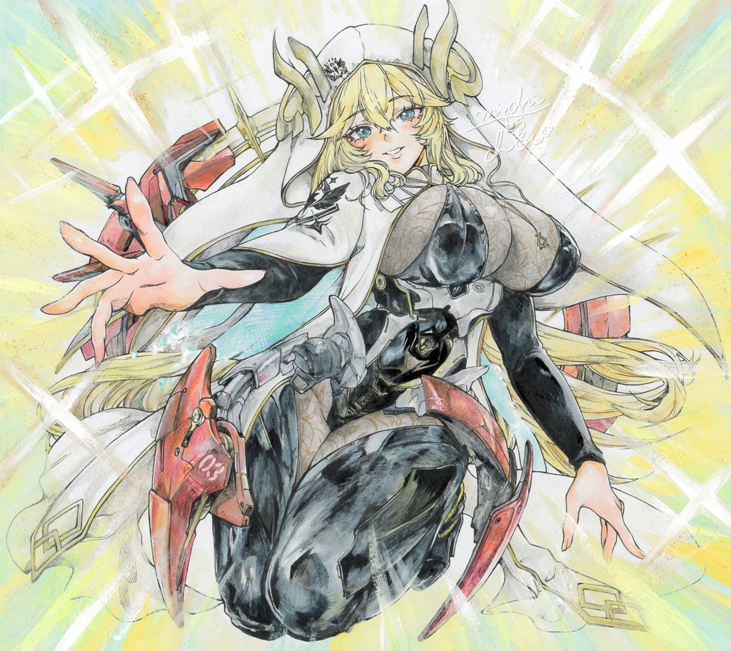 【勝利の女神:NIKKE】ラプンツェル 大色紙原画