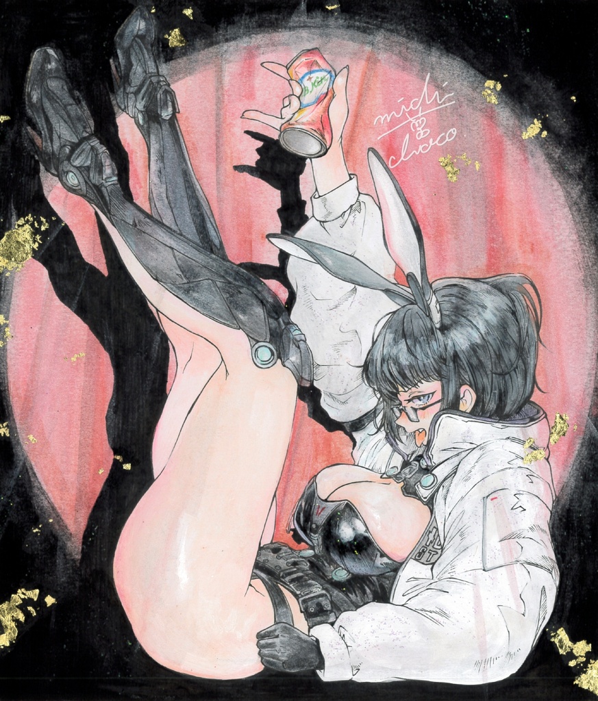 【勝利の女神:NIKKE】マナ 色紙原画
