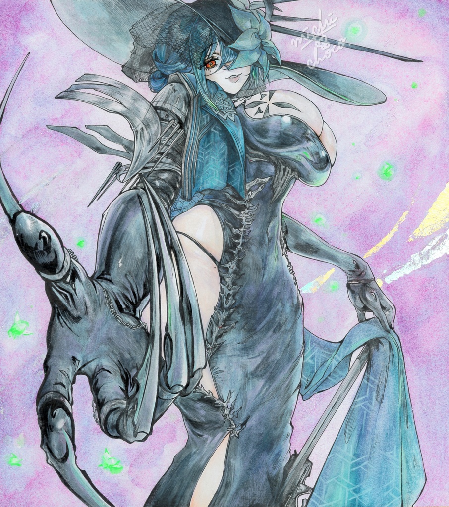 【勝利の女神:NIKKE】ベルヌイア 大色紙原画