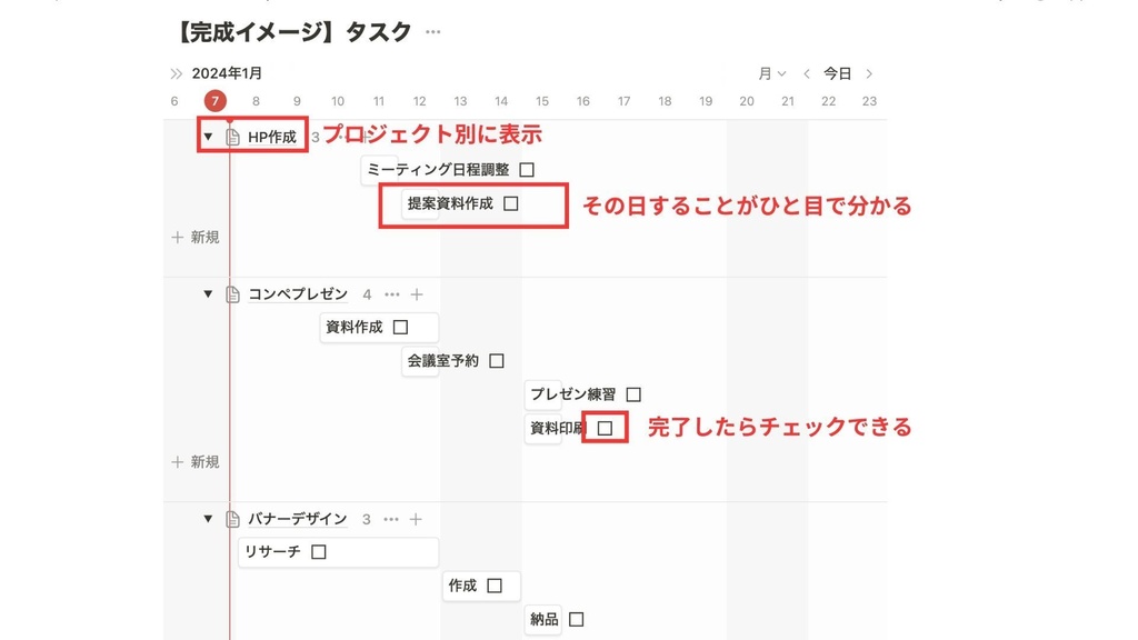 【本業・副業・プライベート】Notionで目標タスク管理ツール作成講座