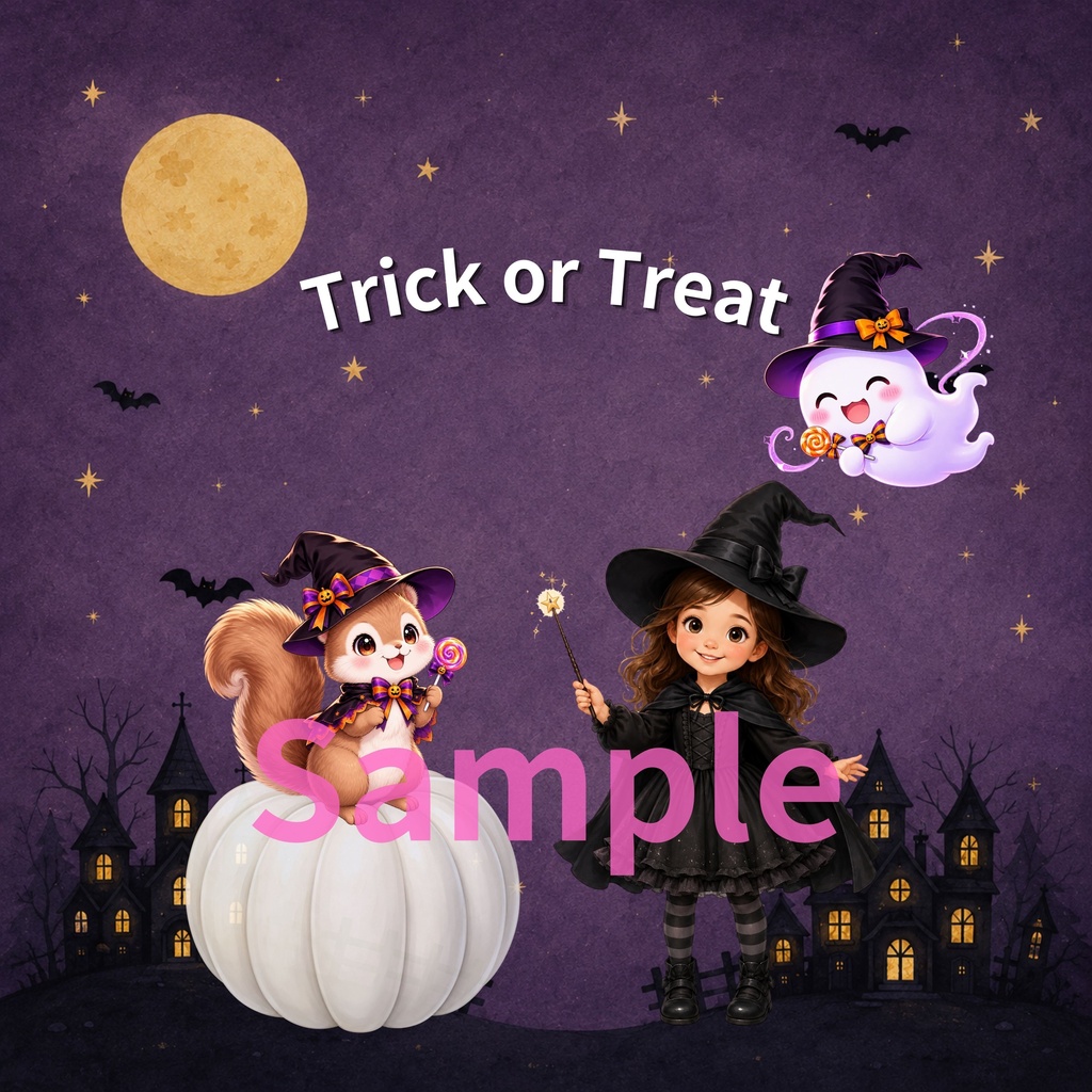 ハロウィン デジタルペーパー 5枚セット