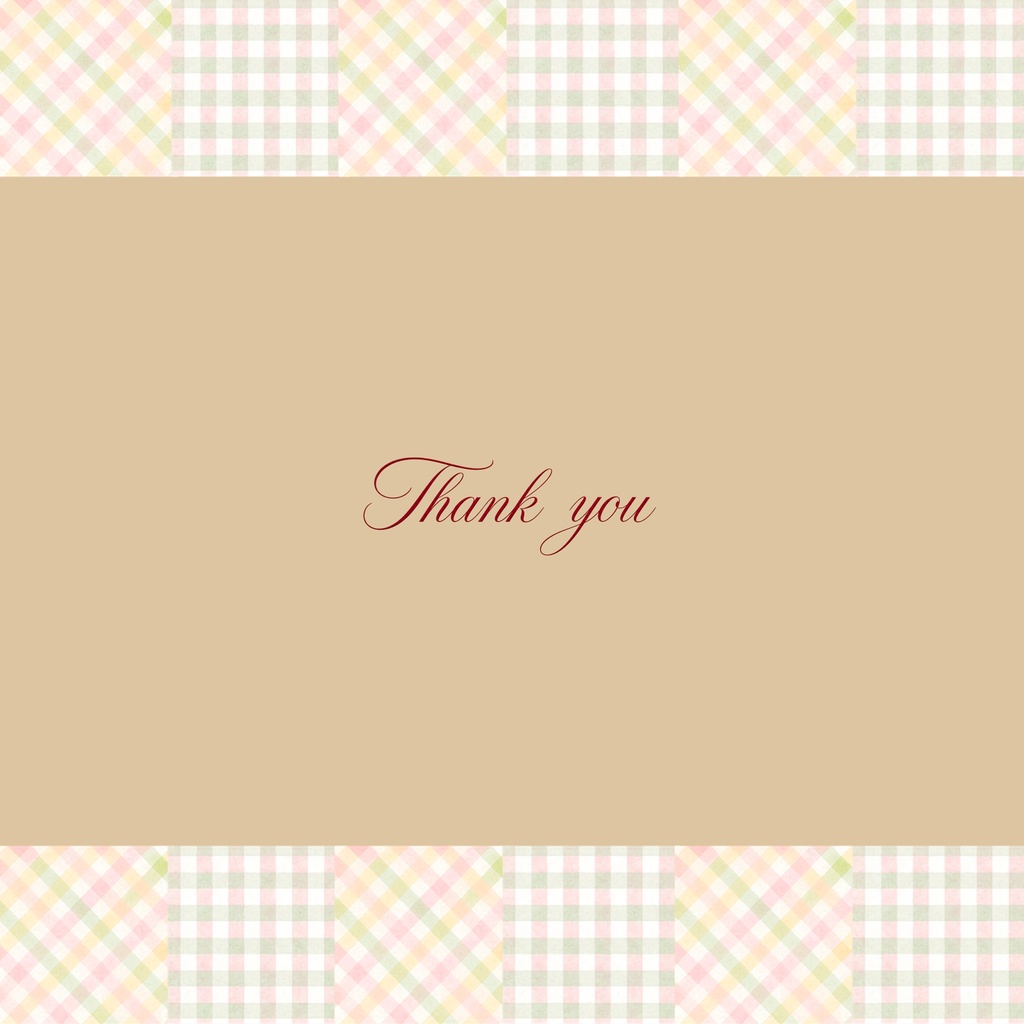 Thank you デジタルペーパー ① 15枚セット
