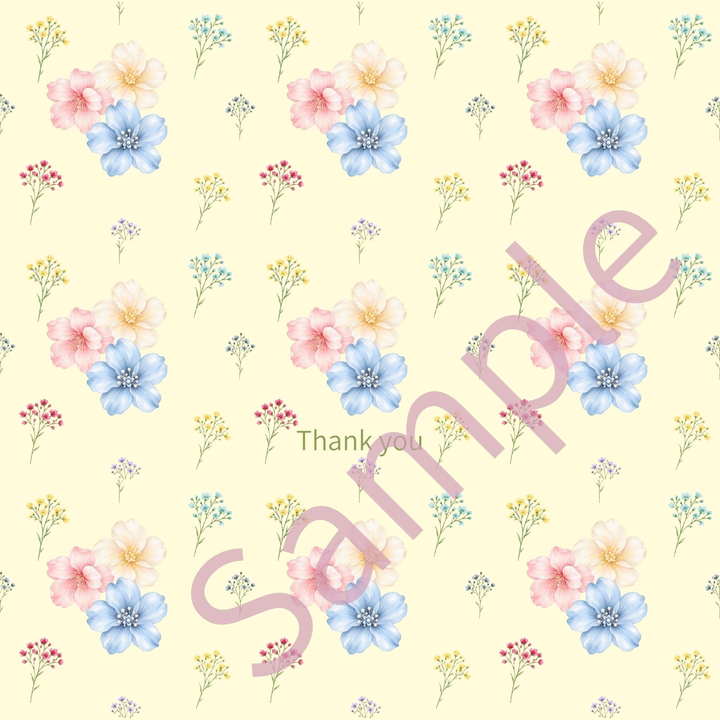 Thank you デジタルペーパー10枚セットです。(同柄色違い5枚含みます)