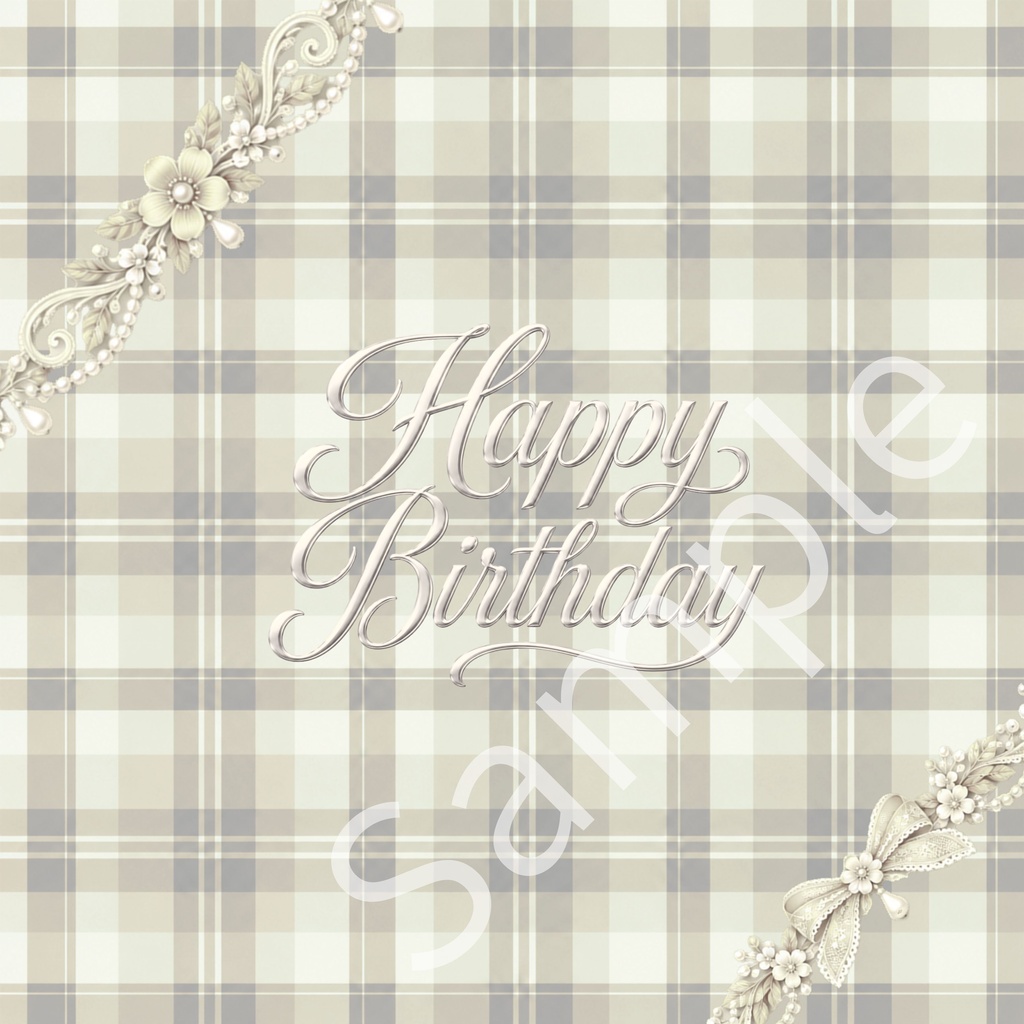 Happy Birthday デジタルペーパー10枚 ①
