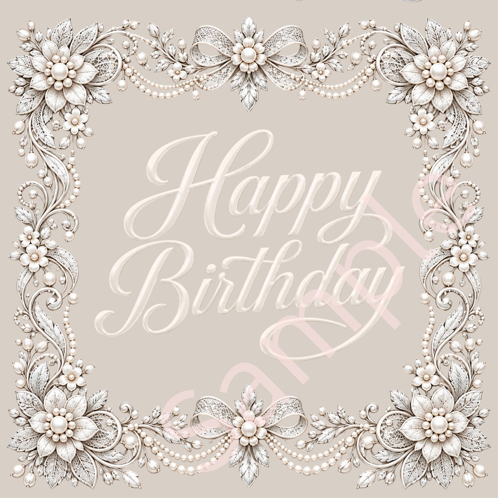 Happy Birthday デジタルペーパー10枚 ①