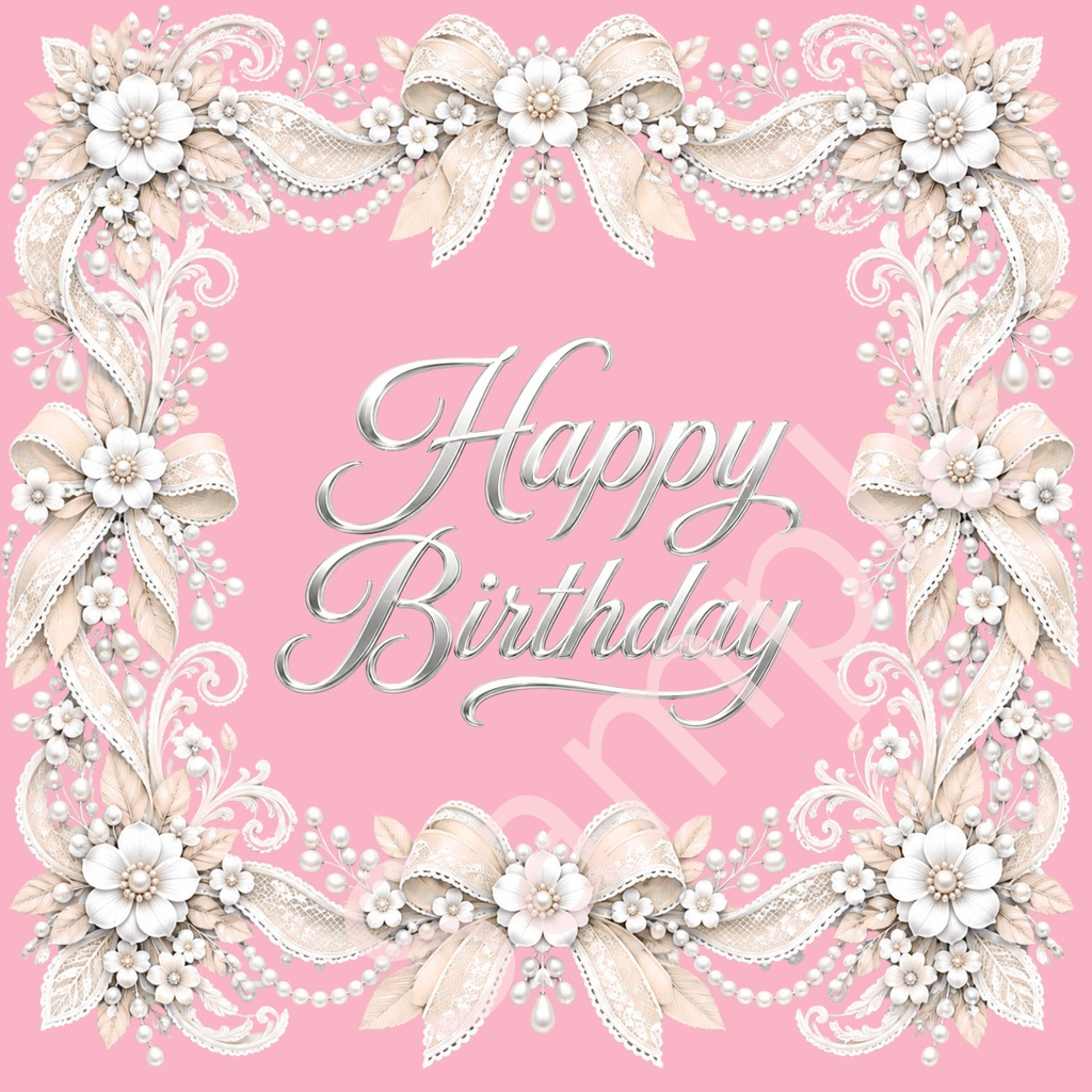 Happy Birthday デジタルペーパー10枚 ①