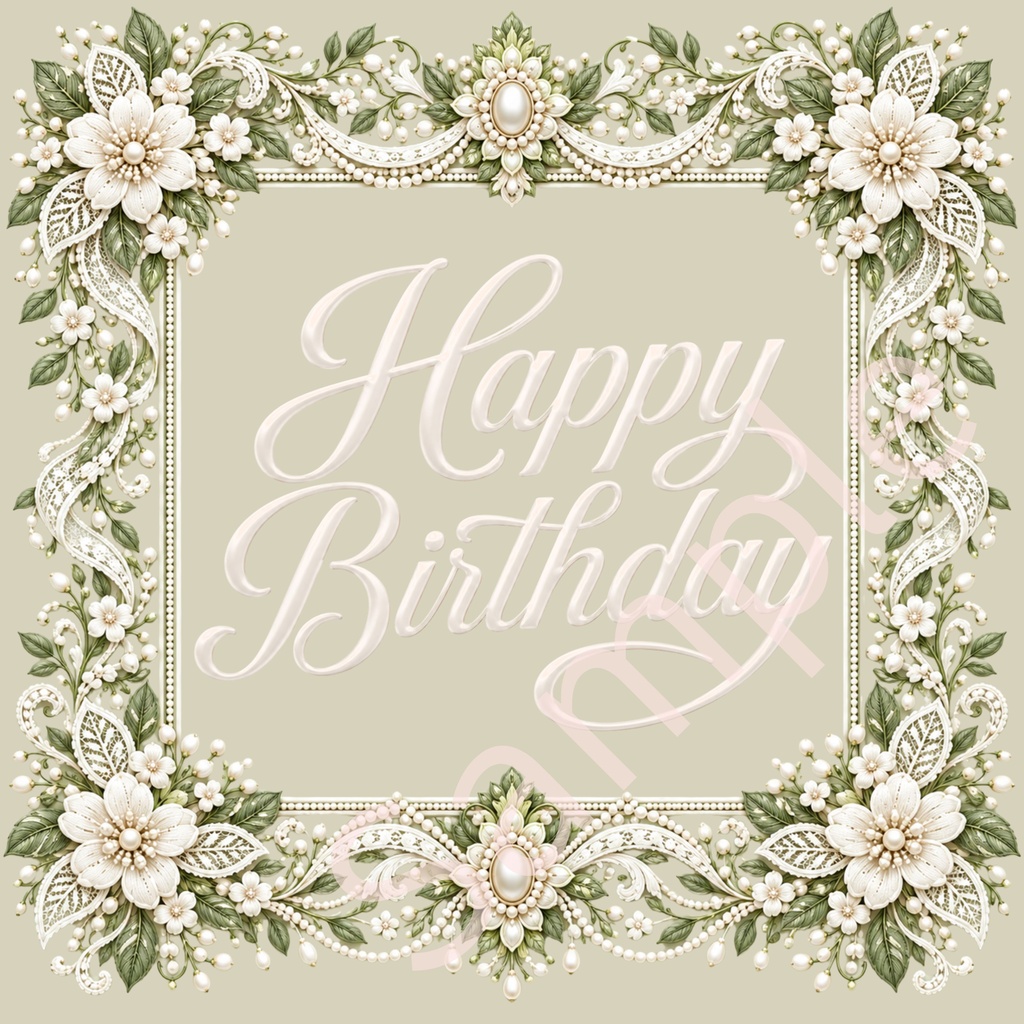 Happy Birthday デジタルペーパー10枚 ①