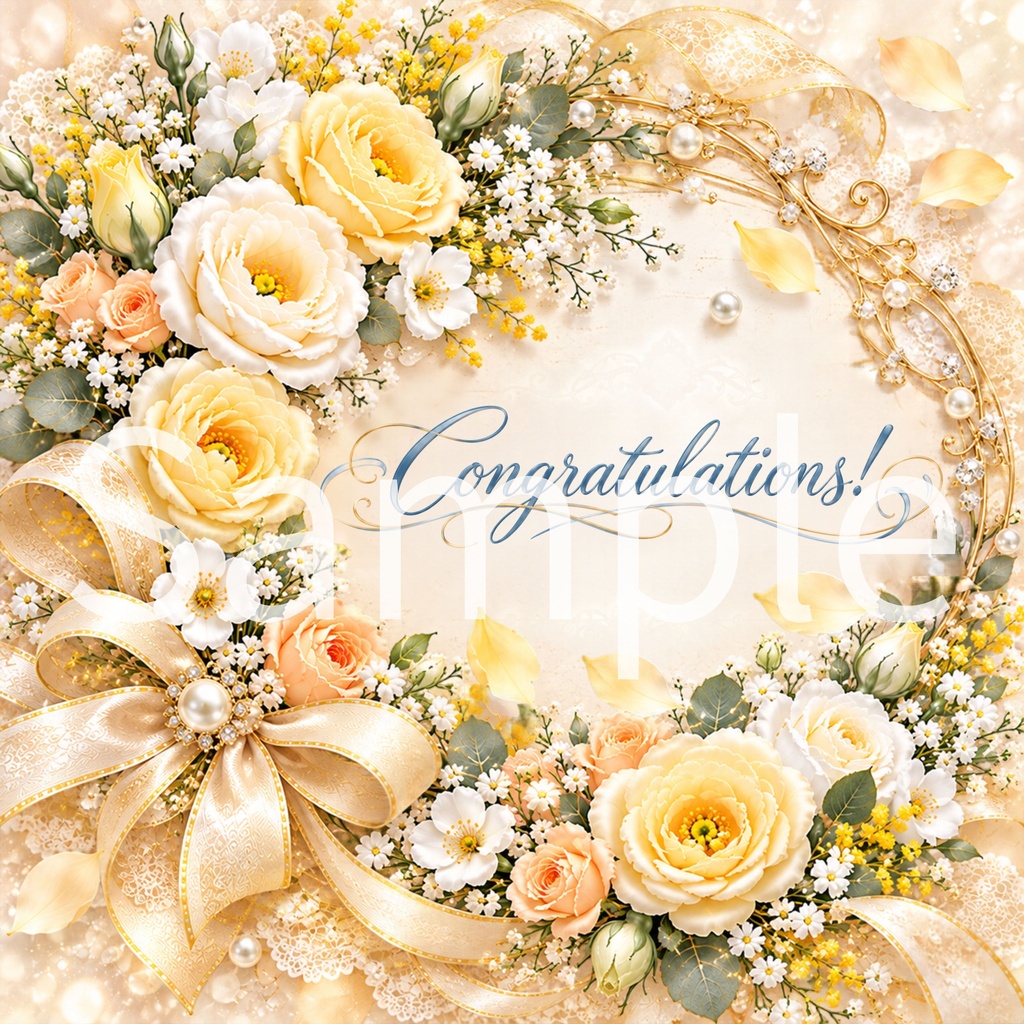 Congratulations デジタルペーパー ③ 5枚