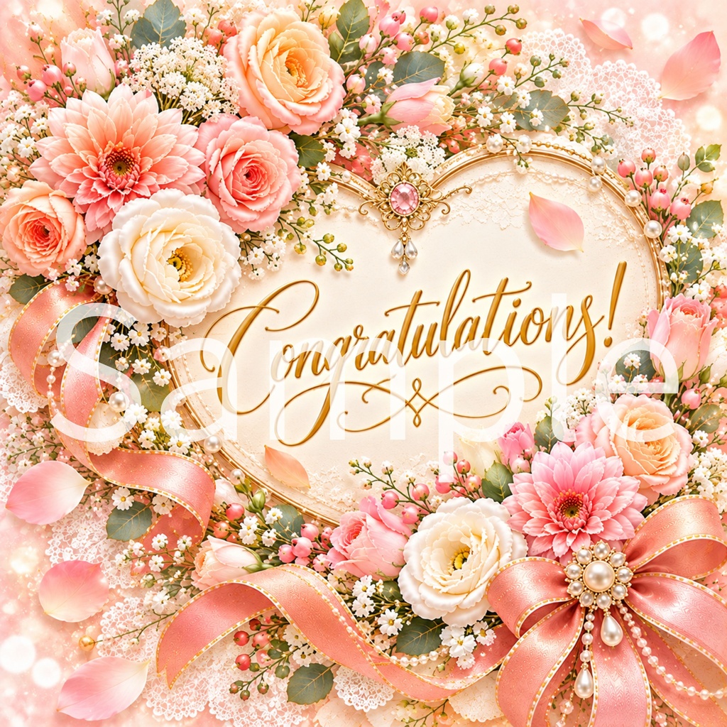 Congratulations デジタルペーパー ③ 5枚