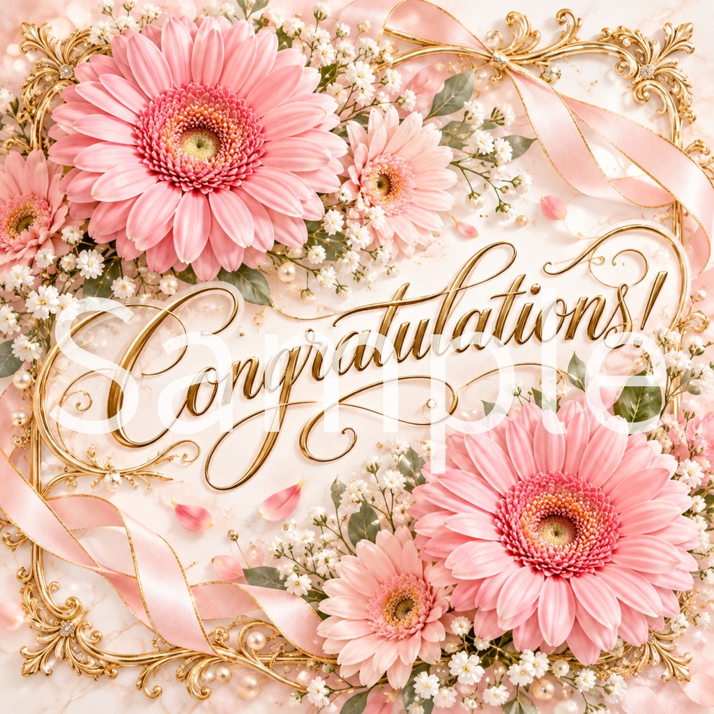Congratulations デジタルペーパー ③ 5枚