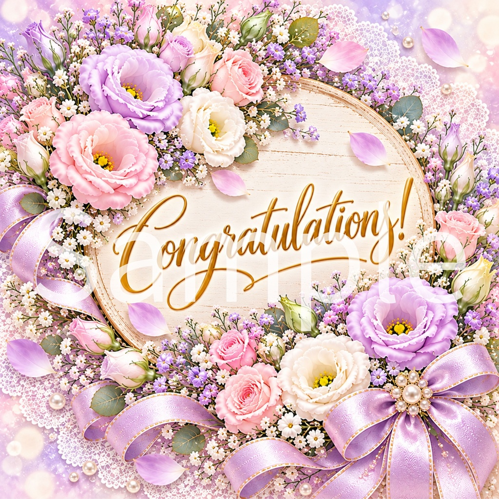 Congratulations デジタルペーパー ④ 5枚セット