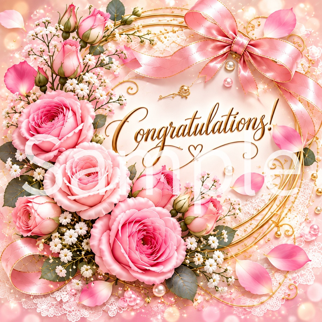 Congratulations デジタルペーパー ④ 5枚セット